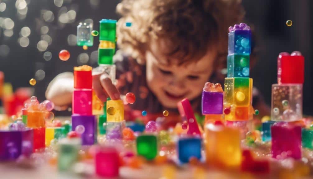 building block tower playtime