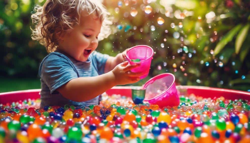 water beads sensory play