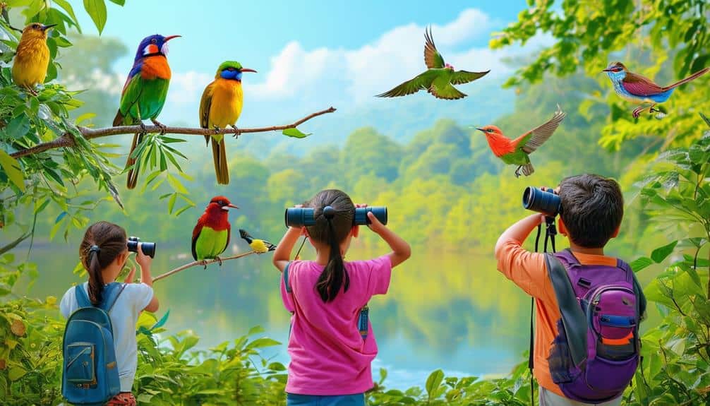 observe birds in nature