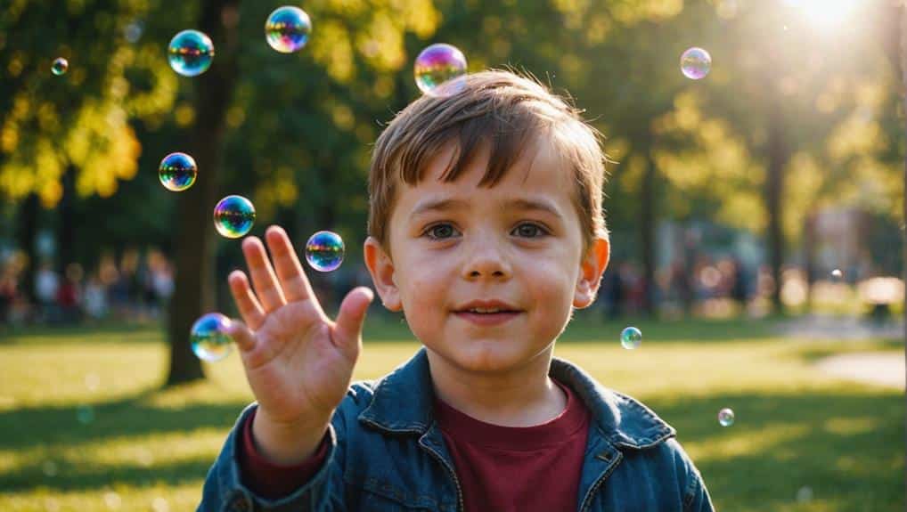 bubbles popping in water