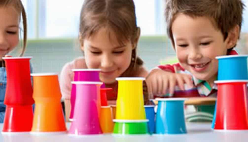 cognitive control through cup stacking