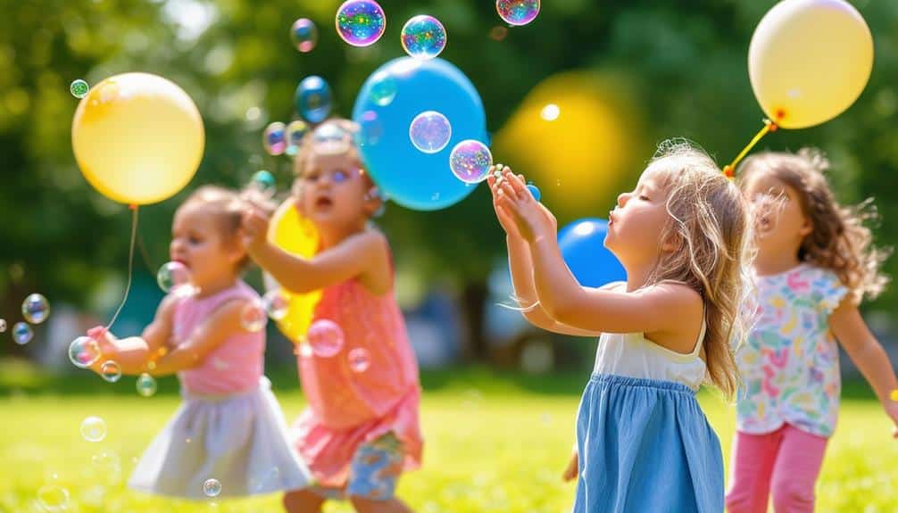 playful learning with bubbles